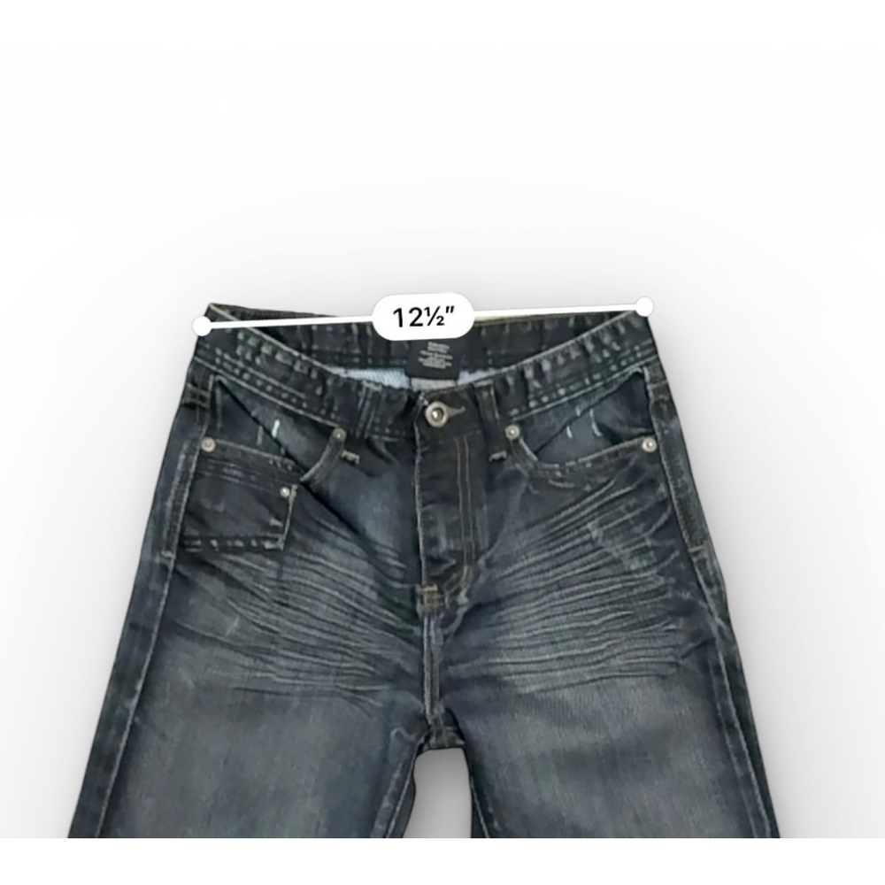 Buffalo David Bitton Boys Jeans Dark Wash Straight Leg Denim Sz 12 - Picture 3 of 10